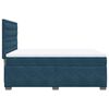 vidaXL Cama box spring con colch&oacute;n terciopelo azul 160x200 cm