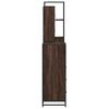 vidaXL Set de muebles baño 4 pzas madera contrachapada roble marrón