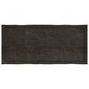 vidaXL Tablero mesa madera tratada borde vivo marr&oacute;n 140x60x(2-6) cm