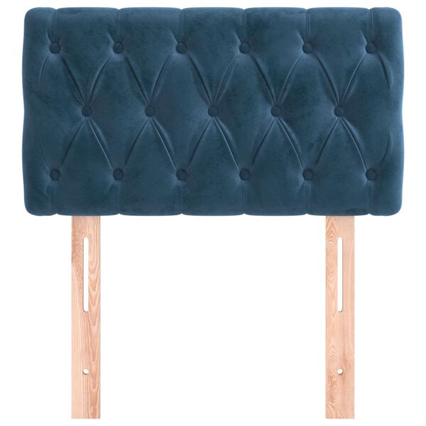 vidaXL Cabecero de terciopelo azul oscuro 80x7x78/88 cm