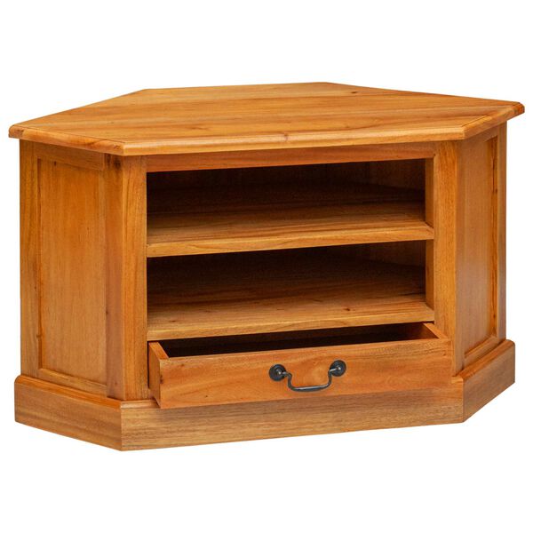 vidaXL MuebledeTVdeesquina con caj&oacute;n Natural 79 x 40 x 46 cm