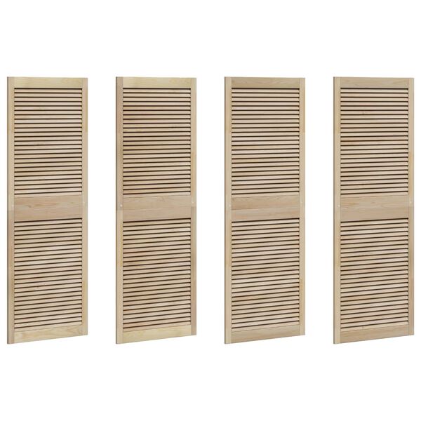 vidaXL Puerta de Armario con puerta 4 pcs Natural 140.5 x 2 x 59.5 cm