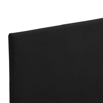 vidaXL Estructura de cama de tela negro 90x200 cm