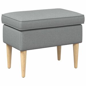 vidaXL Reposapi&eacute;s Gris Claro 55 x 35 x 41 cm Poli&eacute;ster