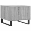 vidaXL Mesa de centro madera contrachapada gris Sonoma 50x50x40 cm