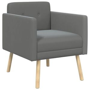 vidaXL Sill&oacute;n decorativo Gris oscuro Terciopelo