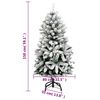vidaXL &Aacute;rbol de Navidad artificial con bisagras 150 LED y bolas 150 cm