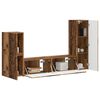 vidaXL Conjunto de mueble de TV Montaje en la pared 4 pcs Madera vieja