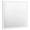vidaXL Espejo de baño madera contrachapada blanco brillo 40x1,5x37 cm