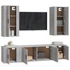 vidaXL Set de muebles para TV 5 pzas madera contrachapada gris Sonoma