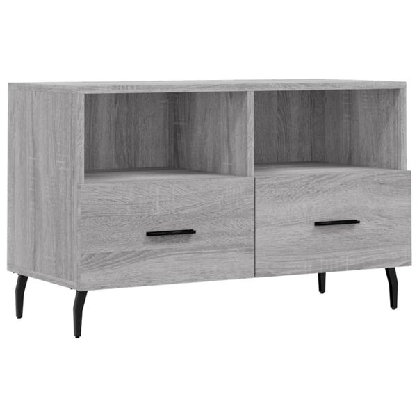 vidaXL Mueble de TV madera de ingeniería gris Sonoma 80x36x50 cm