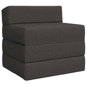 vidaXL Sof&aacute; Cama Plegable Gris oscuro 200 x 70 x 15 cm Tela
