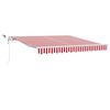 vidaXL Toldo Retr&aacute;ctil Rojo y 350 x 250 cm Poli&eacute;ster y metal