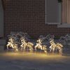 vidaXL Renos LED con 80 LED 4 pcs Multicolor PET