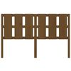 vidaXL Cabecero de cama madera maciza pino marr&oacute;n miel 155,5x4x100 cm