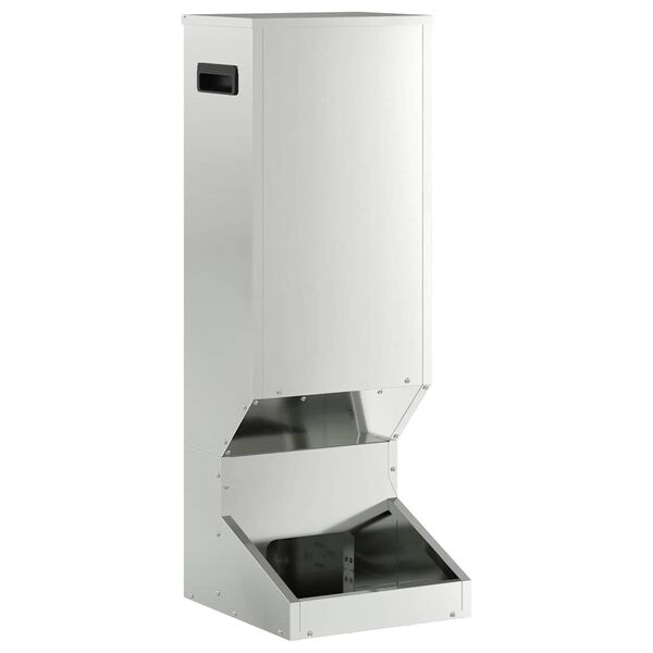 vidaXL Comedero para ciervos Plateado 28 x 30 x 80 cm