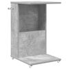 vidaXL Mesa lateral Gris Concreto 40 x 35 x 60 cm Madera de ingenier&iacute;a