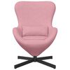vidaXL Sill&oacute;n huevo Rosa 63 x 73 x 90 cm Terciopelo
