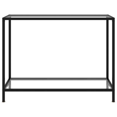 vidaXL Mesa de consola transparente vidrio templado 100x35x75 cm