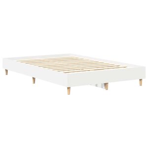 vidaXL Estructura de cama 137 x 190 cm Madera de ingenier&iacute;a