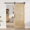 vidaXL Puerta Corredera ORKDAL Marrón 86 x 211 cm