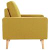 vidaXL Sillón de tela amarillo