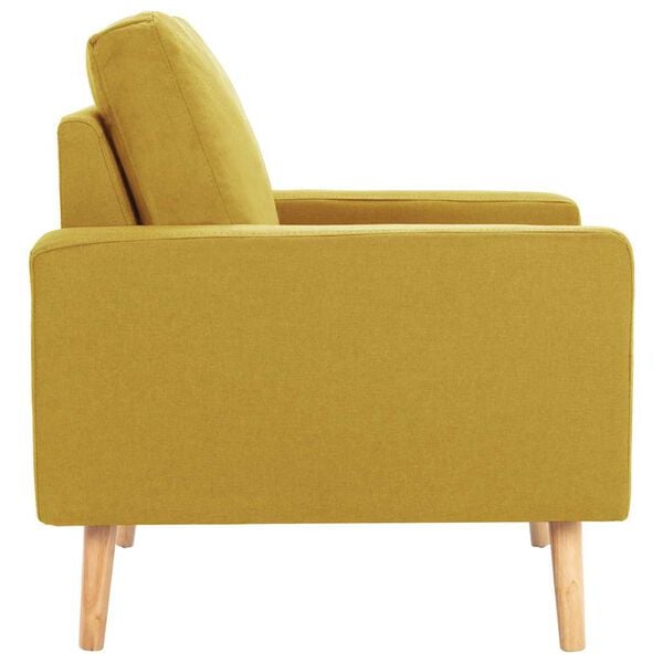 vidaXL Sillón de tela amarillo