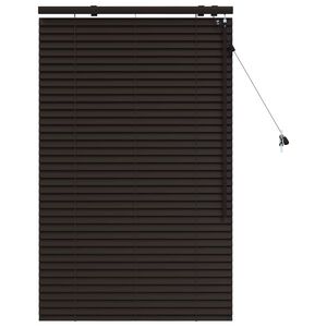 vidaXL Persiana veneciana Marr&oacute;n Oscuro 85 x 130 cm 35 mm