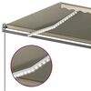 vidaXL Toldo retr&aacute;ctil manual con luz LED crema 6x3,5 m