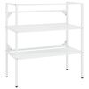 vidaXL Estructura de lavabo de hierro blanco 79x38x83 cm