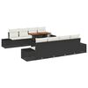 vidaXL Conjunto de sof&aacute;s de jard&iacute;n 9 uds. Negro rat&aacute;n sint&eacute;tico