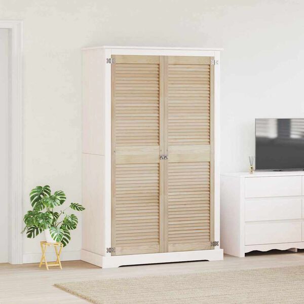 vidaXL Puerta de Armario con puerta 2 pcs Natural 170 x 2,1 x 49,5 cm
