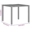 vidaXL Conjunto de Comedor de Jard&iacute;n 3 pcs Gris rat&aacute;n sint&eacute;tico