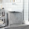 vidaXL Armario de lavabo madera ingenier&iacute;a gris hormig&oacute;n 63x29x55 cm