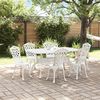 vidaXL Conjunto de Comedor de Jard&iacute;n 7 pcs Aluminio