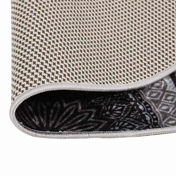 vidaXL Alfombra lavable antideslizante multicolor φ120 cm