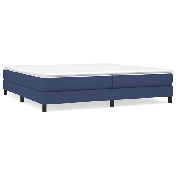 vidaXL Estructura de cama con somier tela azul 200x200 cm