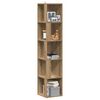 vidaXL Mueble de esquina madera ingenier&iacute;a roble artisan 33x33x165 cm