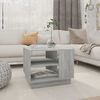 vidaXL Mesa de centro madera de ingenier&iacute;a gris Sonoma 55x55x43 cm