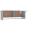 vidaXL Armario de madera contrachapada gris hormig&oacute;n 100x32,5x35 cm