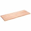 vidaXL Tablero mesa madera roble tratada marr&oacute;n claro 160x60x(2-4) cm