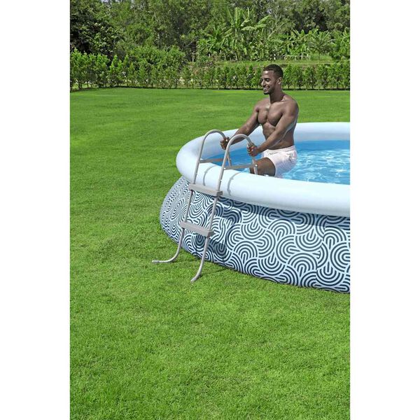 Bestway Escalera para piscina 2 pelda&ntilde;os Flowclear 84 cm