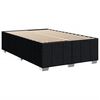 vidaXL Cama box spring con colch&oacute;n tela negro 120x190 cm
