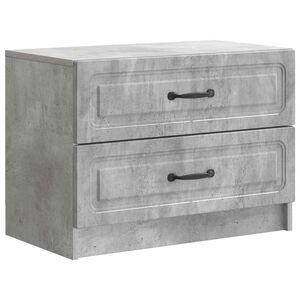 vidaXL Armario de Noche Gris Hormig&oacute;n 62 x 34,5 x 44,5 cm
