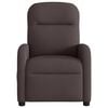 vidaXL Sill&oacute;n reclinable el&eacute;ctrico tela marr&oacute;n oscuro
