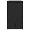 vidaXL Caja de Basura Caja Negro 65 x 80 x 115 cm Polietileno