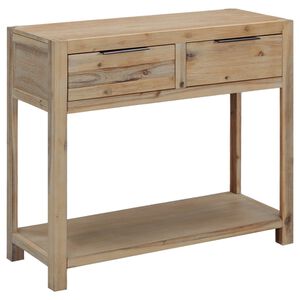 vidaXL Mesa consola de madera maciza de acacia 82x33x73 cm