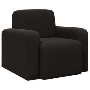 vidaXL Sill&oacute;n Negro Boucl&eacute;