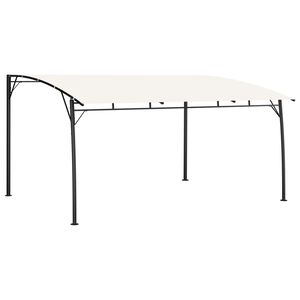 vidaXL Toldo parasol de jard&iacute;n color crema 4x3x2,55 m