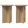 vidaXL Soporte de plantas 2 pcs Roble Artesanal &Oslash;29,5 x 40 cm